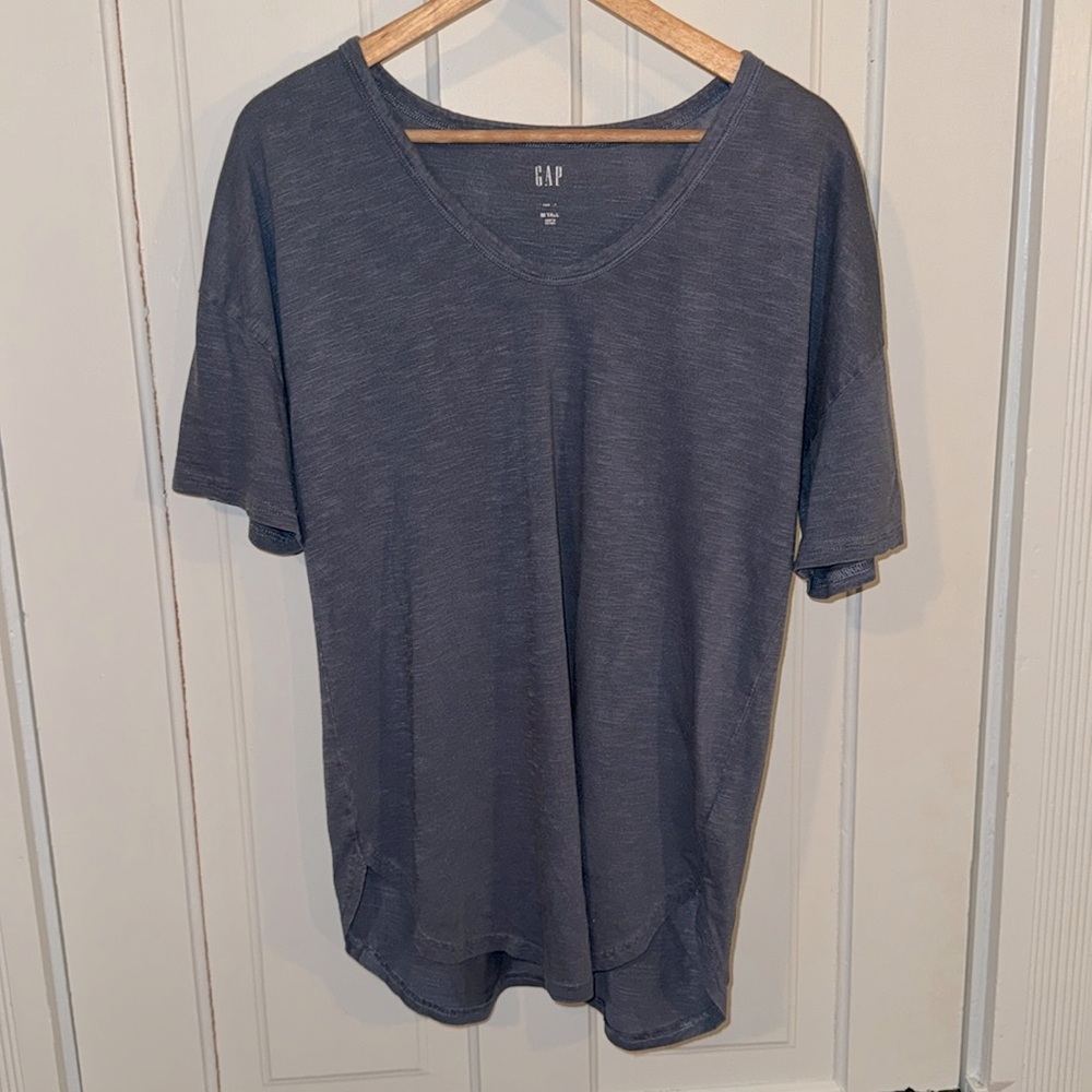 Gap slub tunic tee, equinox blue